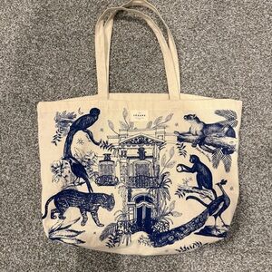 Sezane Limited Edition Animal Cotton Tote Bag